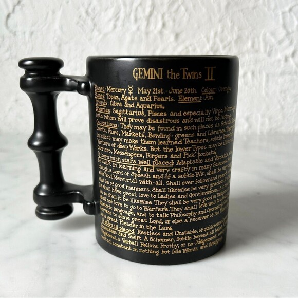 Vintage Portmeirion Gemini Zodiac Mug-Twins Horoscope Birthday Cup John Cuffley - Picture 3 of 7